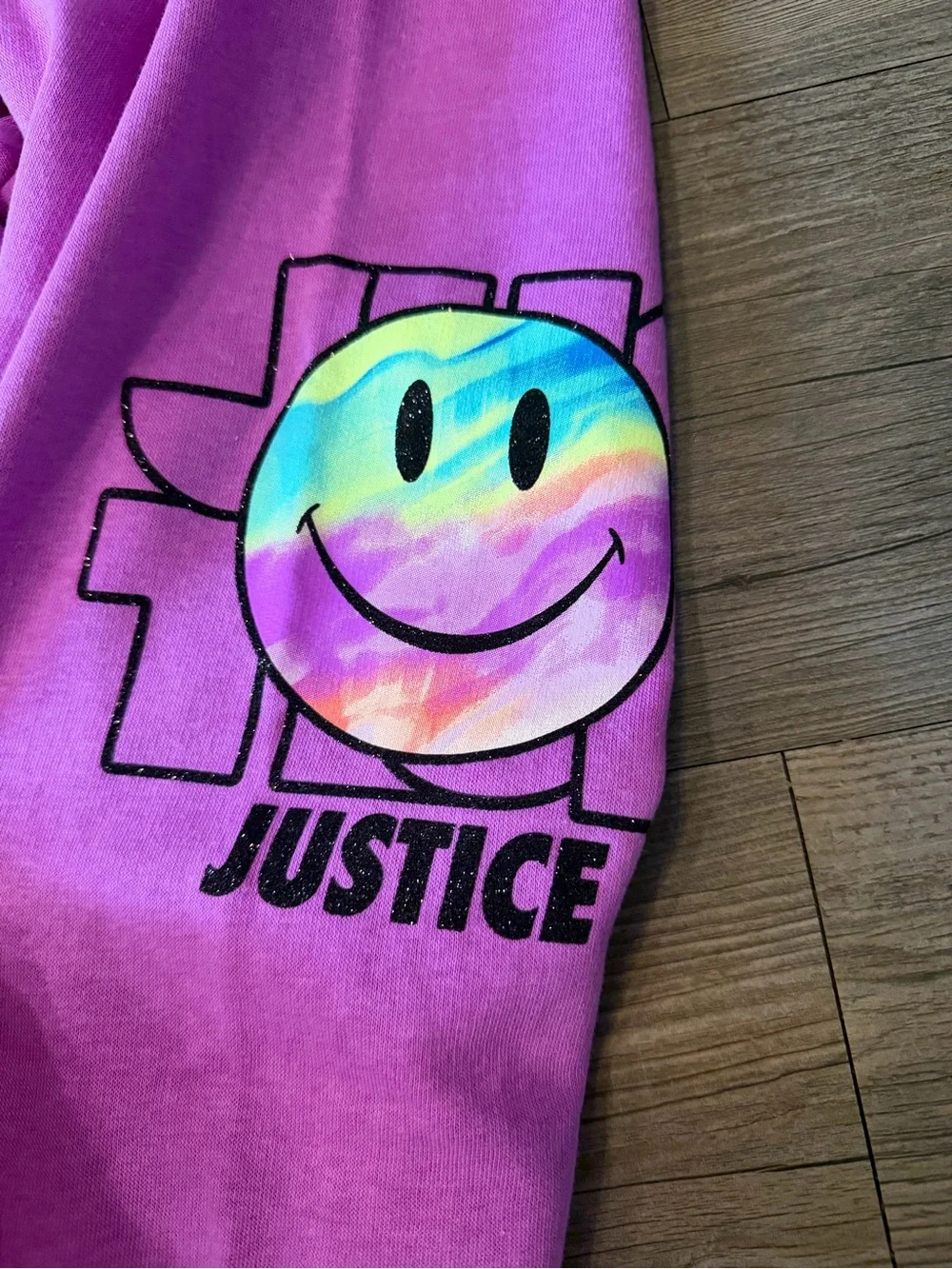 Justice Neon Yellow-Green Fleece Joggers with Black Side Tape